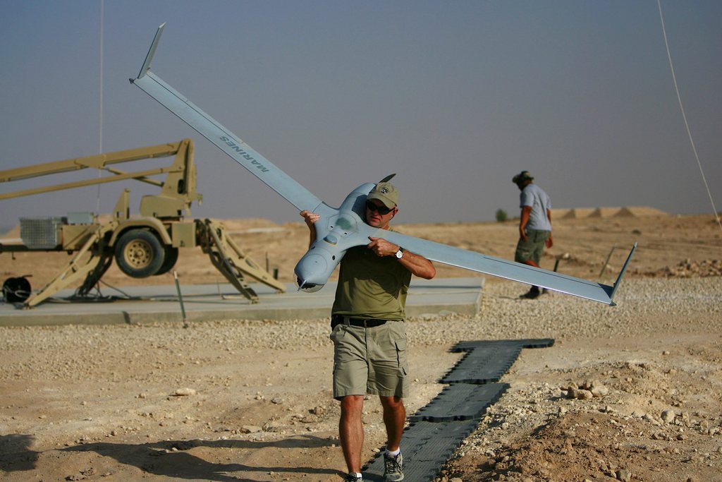 L'armée américaine fait voler des drones armés au-dessus de Bagdad.