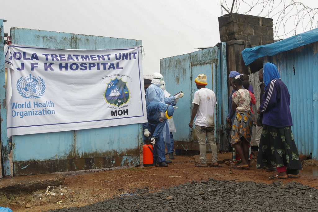 Centre de traitement JFK contre le virus Ebola à Monrovia, au Libéria.