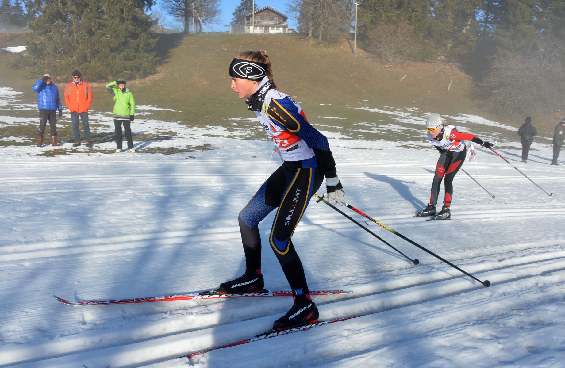 Helvetia Nordic Trophy pour les 6 a 16 ans, ici la breviniere Prisca Schneider

La Vue-des-Alpes 12 janvier 2014
Photo R Leuenberger