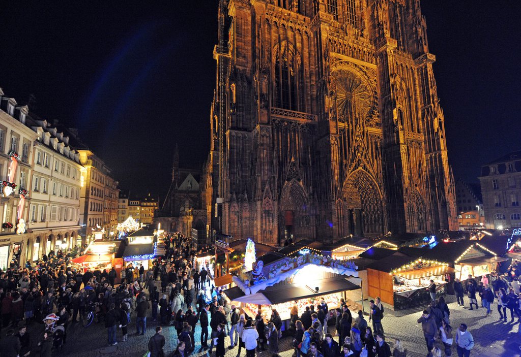 Des centaines de chalets étirés sur des dizaines de kilomètres au coeur de la vieille ville de Strasbourg (archives).