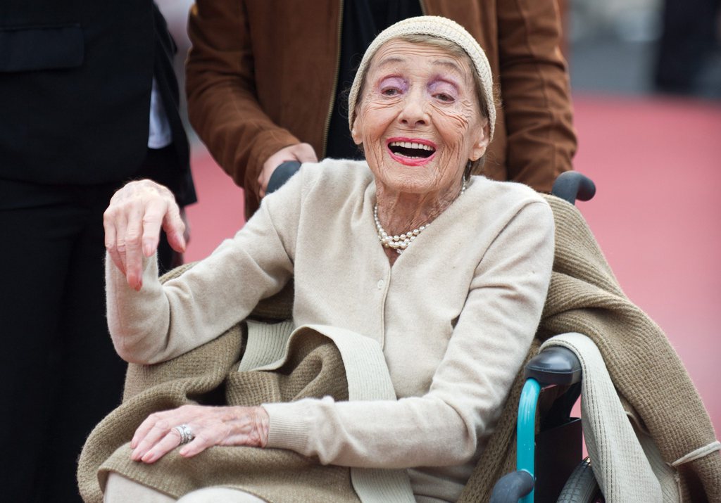 L'actrice Luise Rainer sur le tapis rouge du Boulevard des Stars, à Berlin, en septembre 2011.