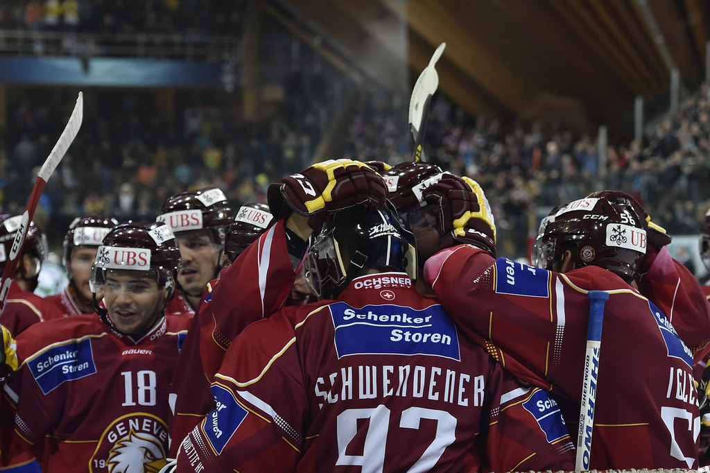 L'équipe victorieuse de Genève-Servette.