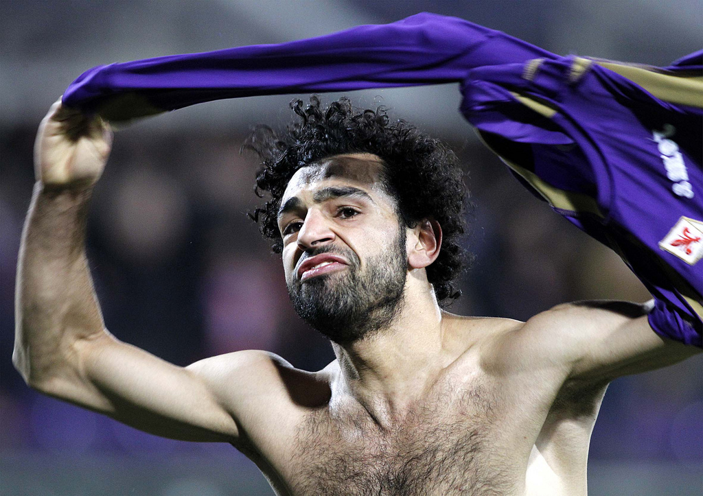 Mohamed Salah semble plus heureux à Florence qu'à Londres...