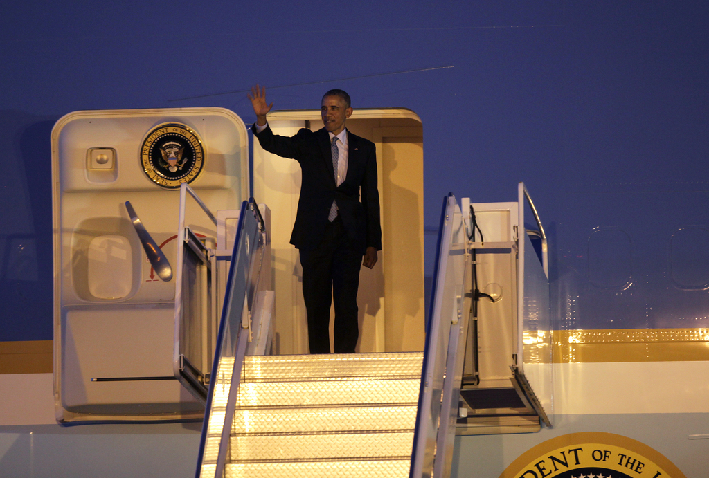 Le président américain, qui s'est rendu jeudi après-midi à Louisville, dans le Kentucky, a parlé avec M. Netanyahu depuis l'avion présidentiel Air Force One.