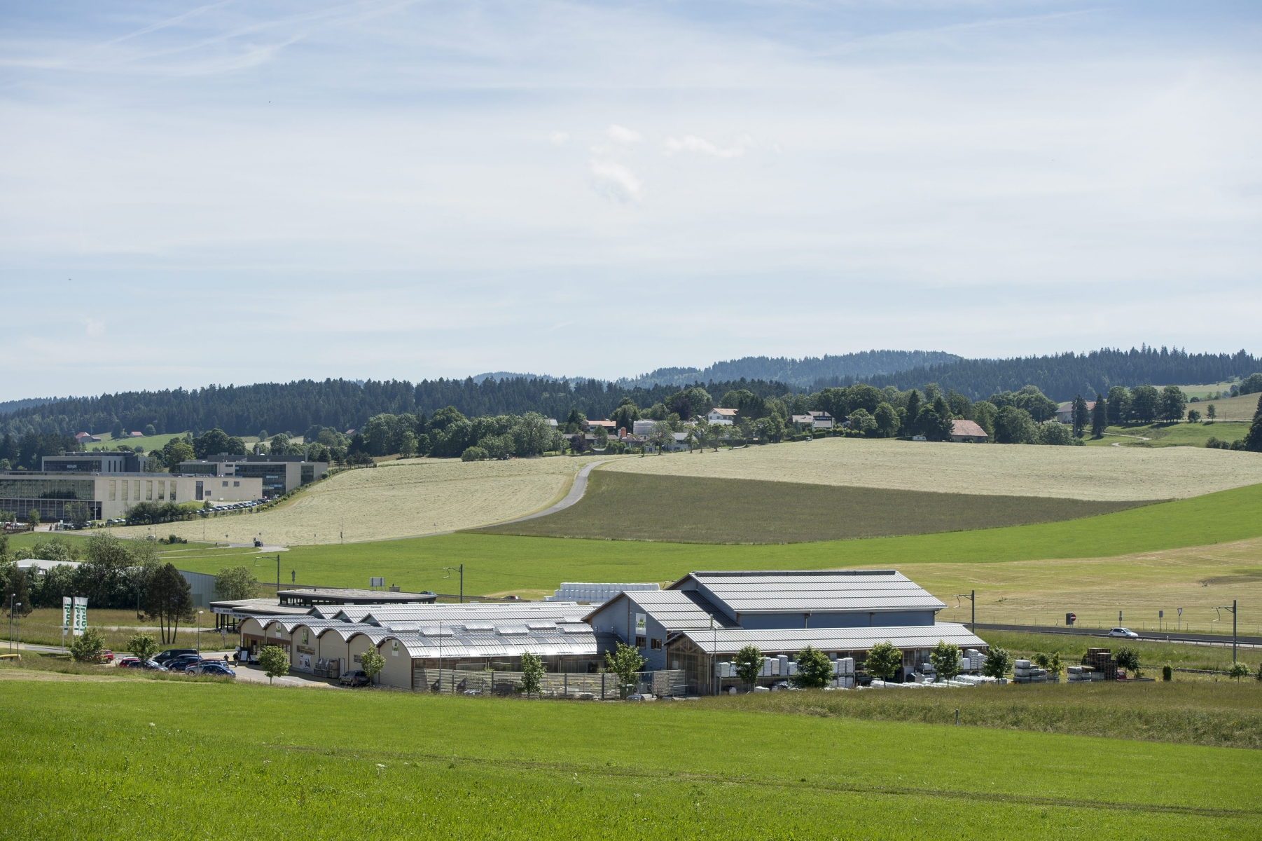 Une vue du Crêt-du-Locle, à l'ouest de La Chaux-de-Fonds.