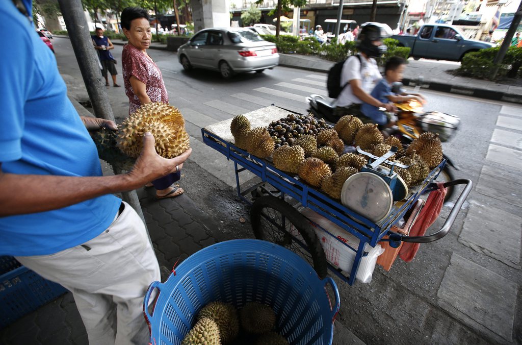 Le durian, que contenaient les bonbons, est un fruit prisé dans le sud-est asiatique.