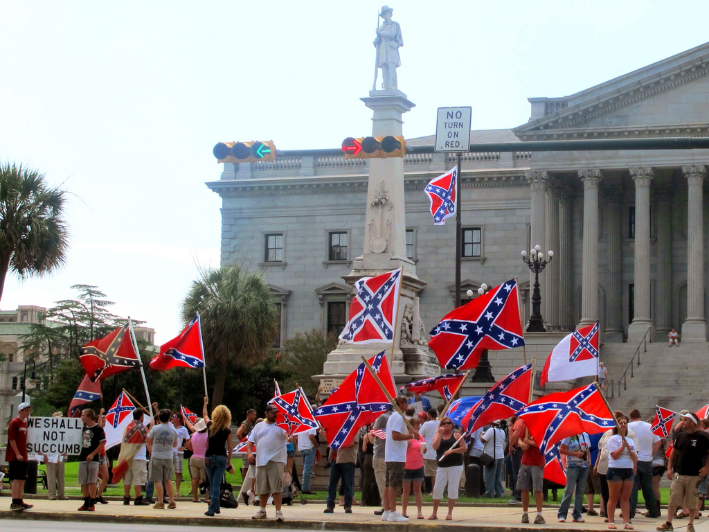En Caroline du Sud, le débat est vif depuis plusieurs semaines autour du drapeau confédéré. 