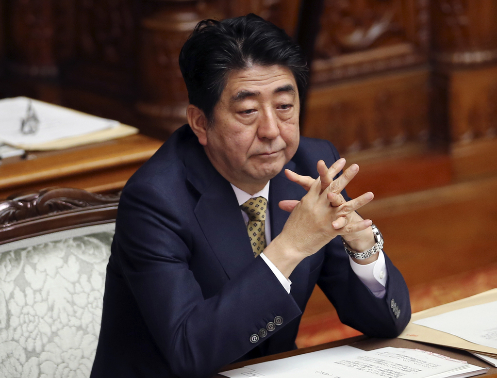 Le nom du Premier ministre japonais Shinzo Abe n'apparaît pas dans les listes dévoilées par Wikileaks.