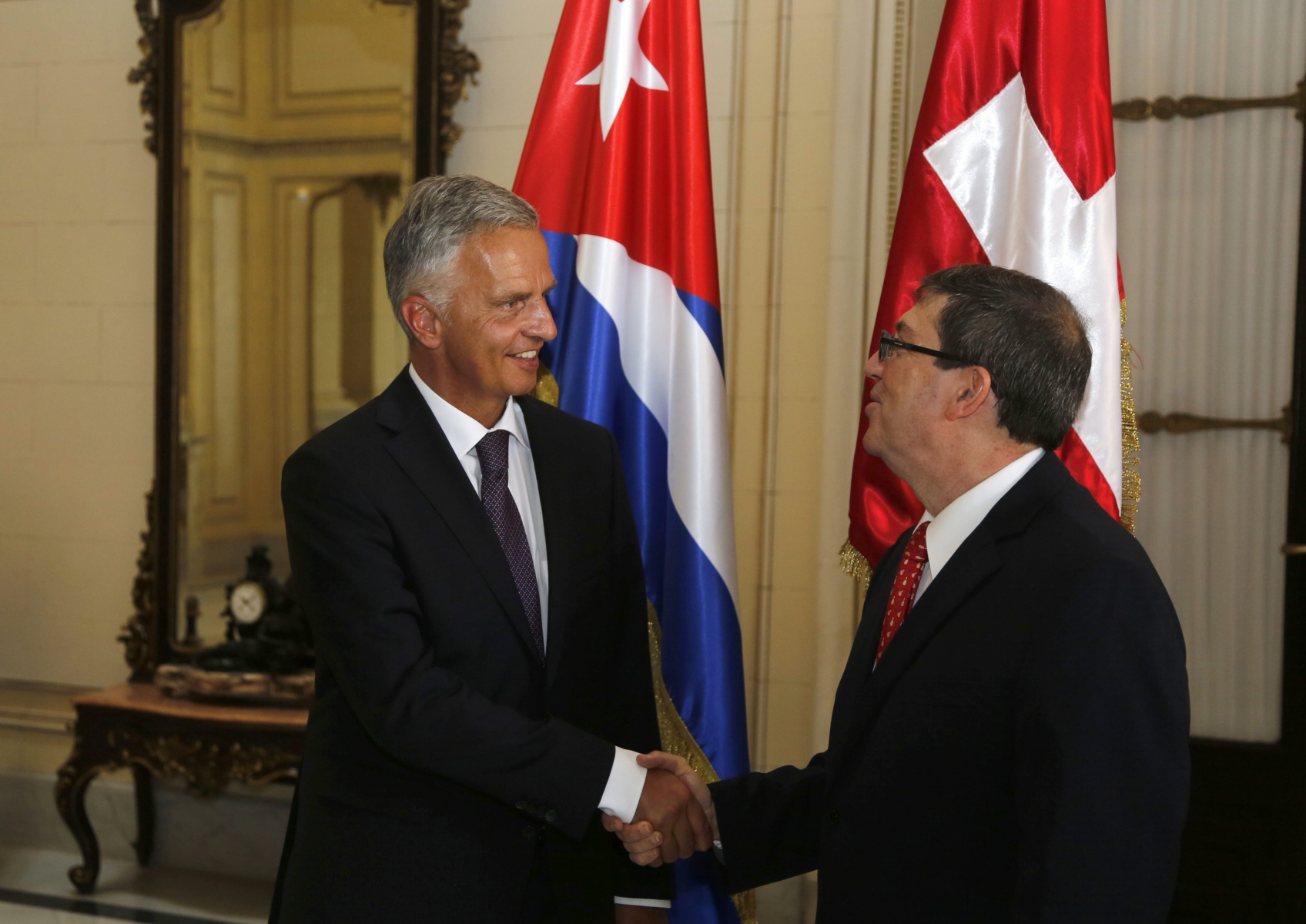 Didier Burkhalter, en visite à Cuba pour deux jours, a annoncé vouloir renforcer les liens économiques entre les deux pays. 