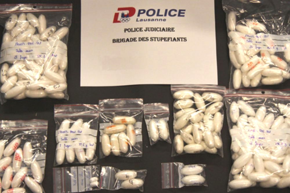 Saisie de cocaïne réalisée en avril 2014 par la police municipale lausannoise.
