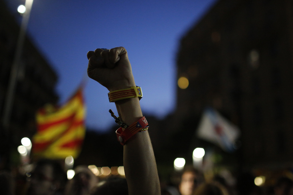 A Barcelone, les indépendantistes se sont rassemblés. 