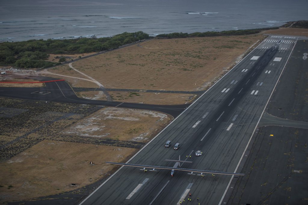 Solar Impulse devrait quitter le tarmac de Hawaï en 2016.