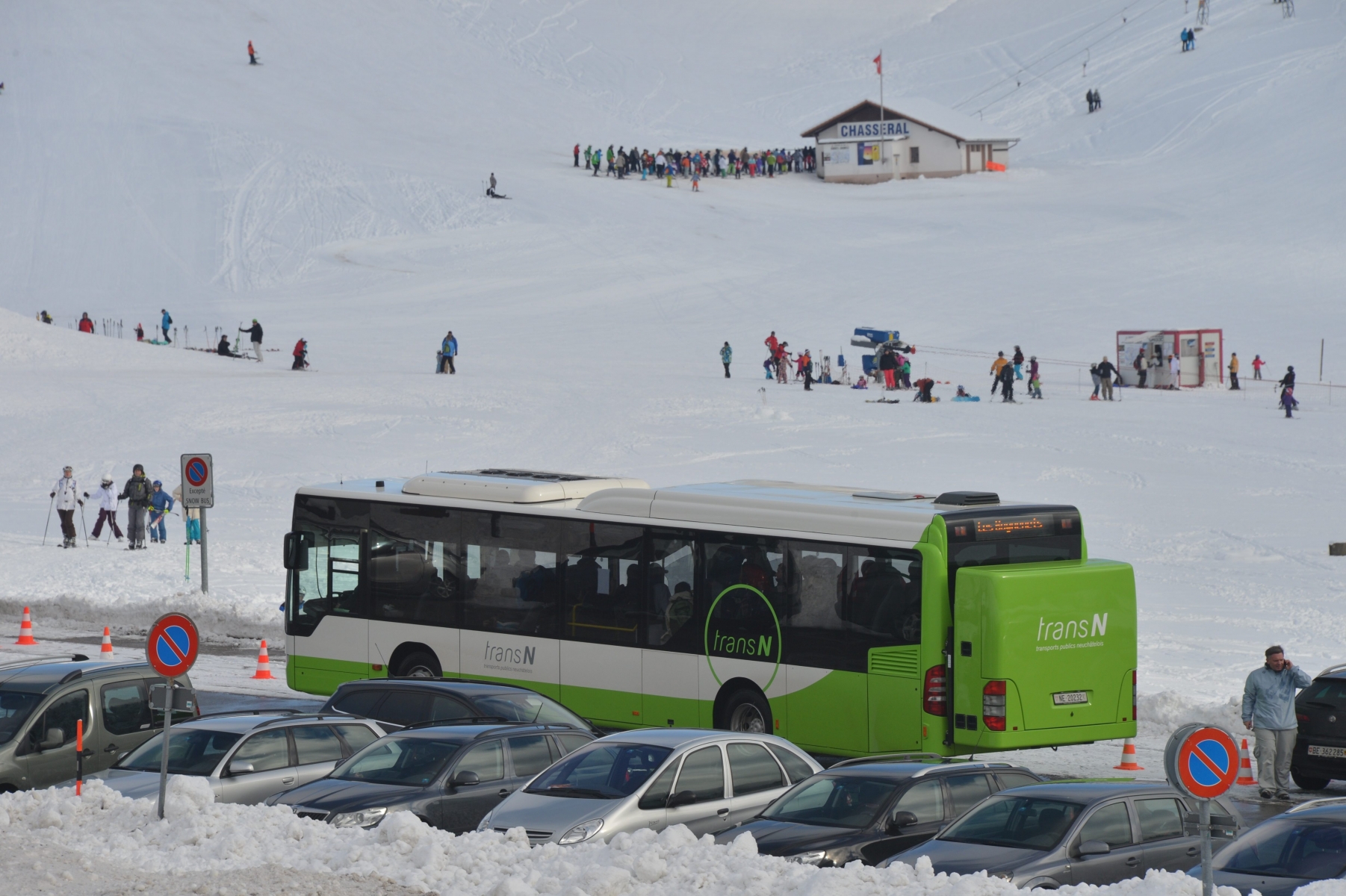 L’aller-retour en Snowbus, depuis Neuchâtel aux Bugnenets-Savagnières, coûte 7 francs.