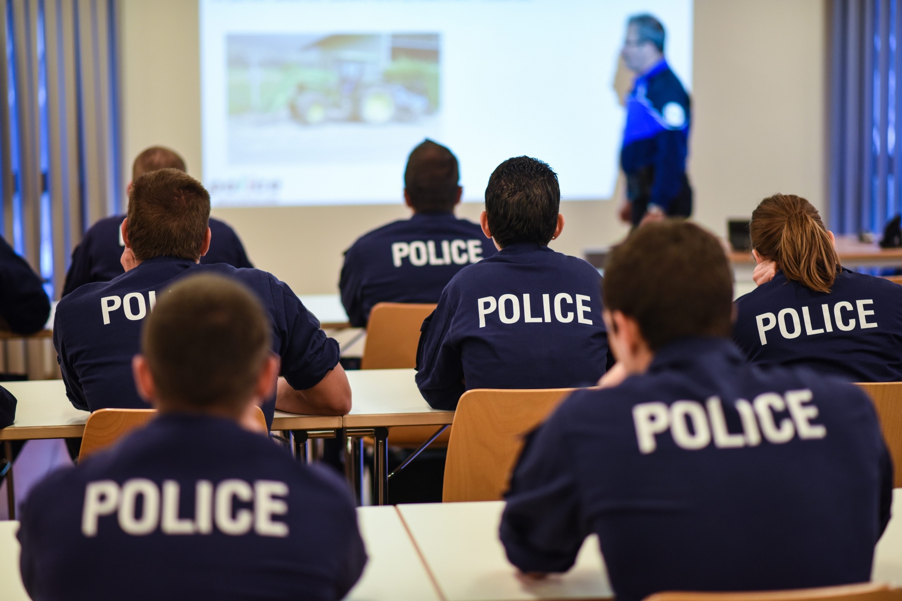 Aspirants policiers en cours.

COLOMBIER 24 09 2015
Photo: Christian Galley