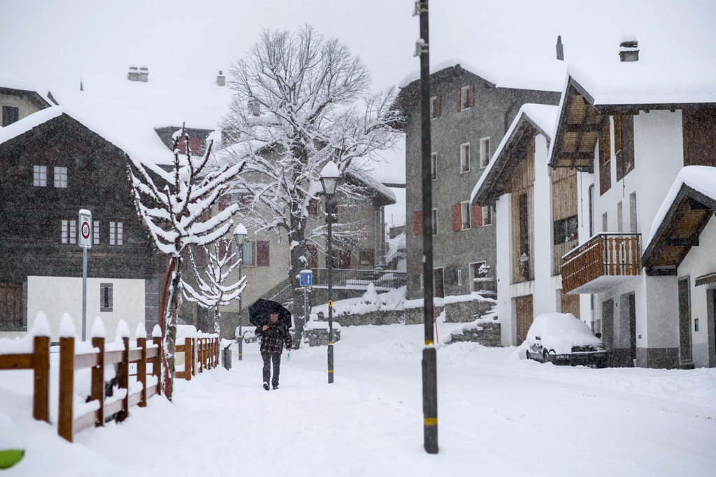 En Valais, Lens sur Sierre a des allures de station d'hiver!