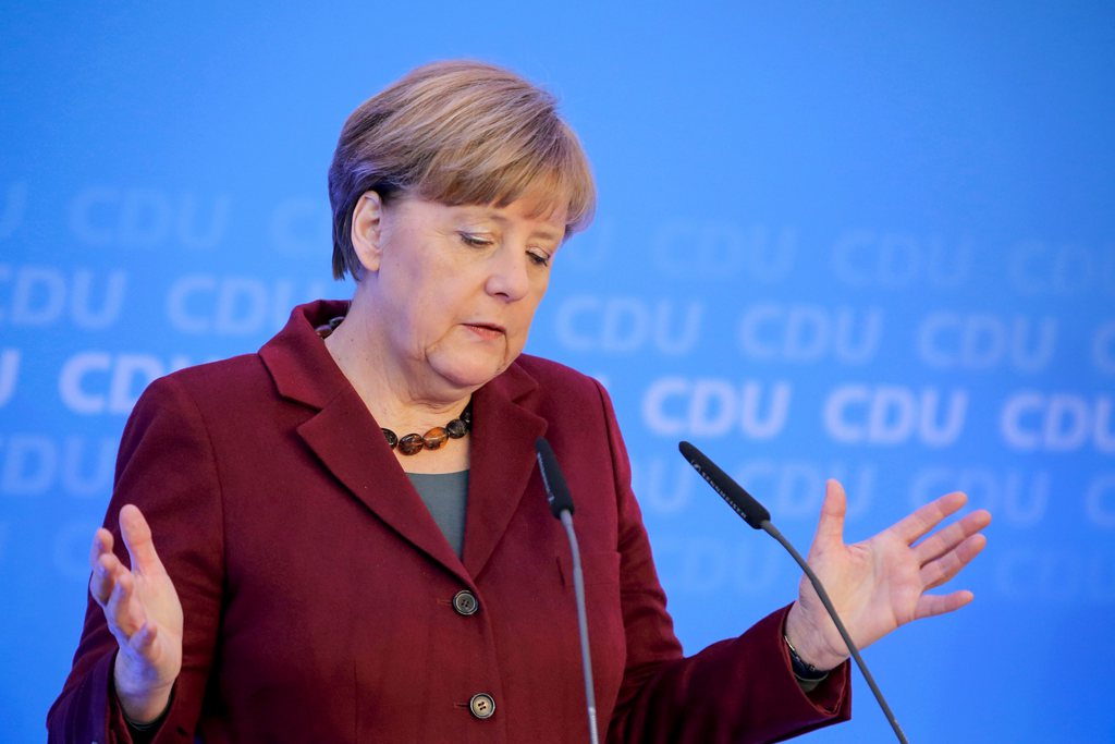 Changement de cap pour Angela Merkel.