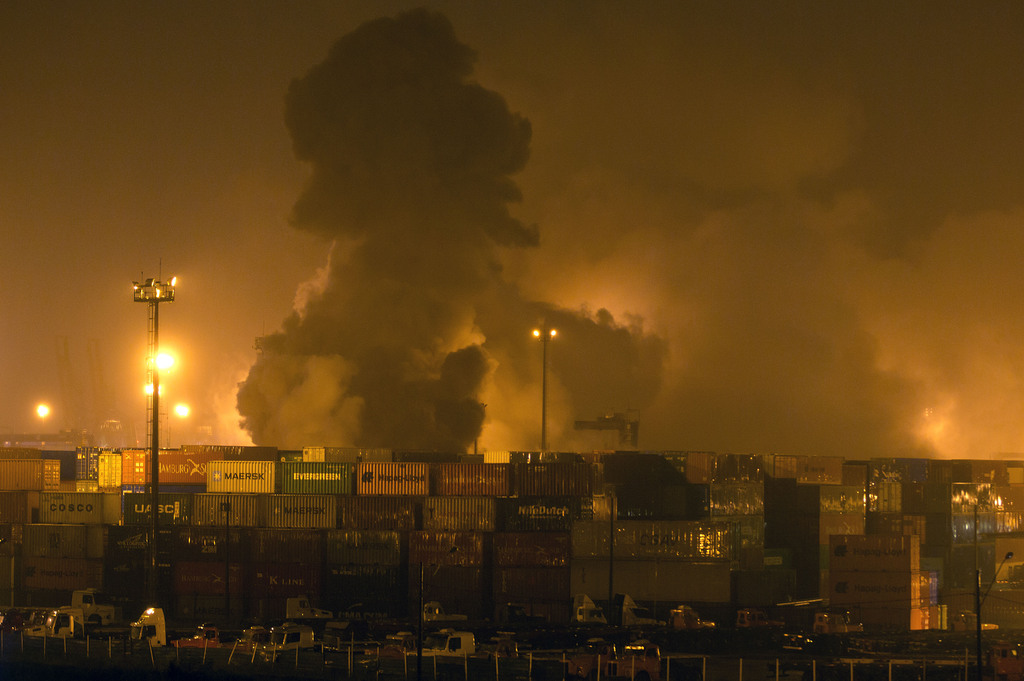 L'explosion a eu lieu dans un entrepôt d'une compagnie de logistique et a provoqué un nuage toxique.