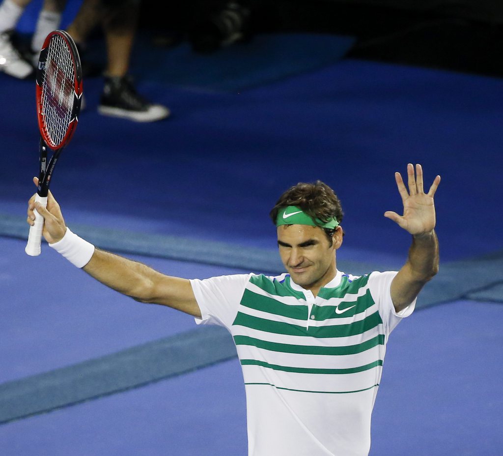 Roger Federer a écrasé le Belge David Goffin en 8e de finale de l'Open d'Australie.