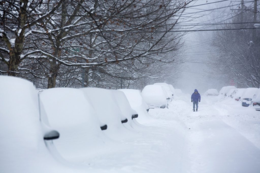 A Washington, il est tombé jusqu'à 60 cm de neige.