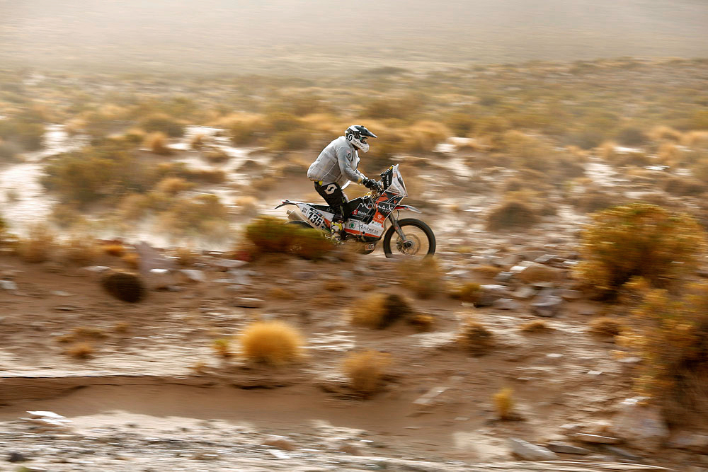 Nicolas Monnin a très mal terminé la première partie de la quatrième étape du Dakar 2016.
