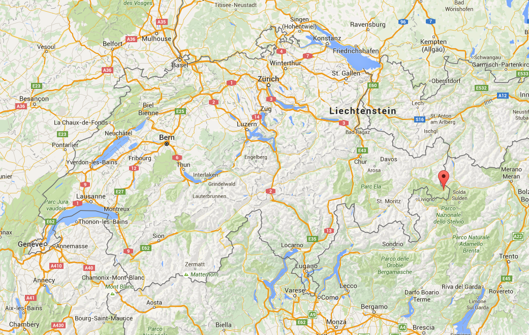 L'épicentre était situé à 18 km au nord-est de Santa Maria im Münstertal.