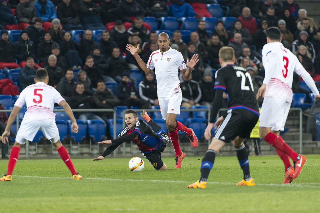 Le FC Bâle a tenu tête au FC Séville lors des 8e de finale aller.