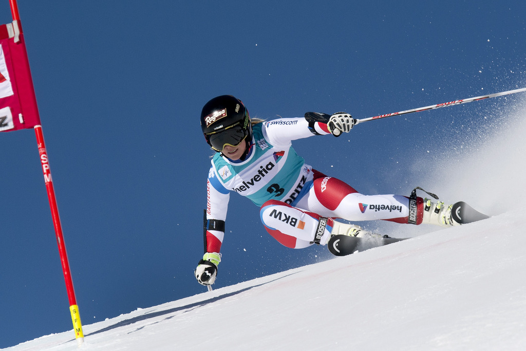 Lara Gut est bien placée pour un podium pour son ultime course de la saison,