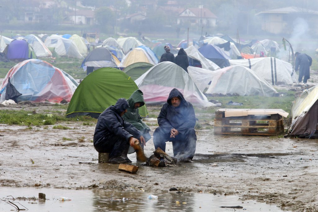 Les conditions d'hygiène n'ont cessé de se détériorer sur le camp d'Idomeni.