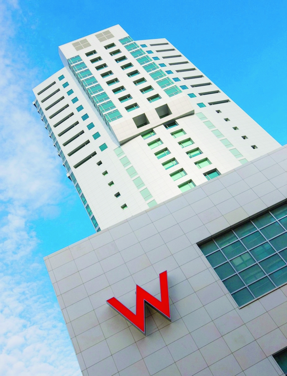 In this photo provided by Starwood Hotels and Resorts Worldwide Inc., the W Hoboken Hotel is seen in Hoboken, N.J. (AP Photo/Starwood Hotels and Resorts Worldwide Inc.) **NO SALES** Travel Trip New Jersey Hotels