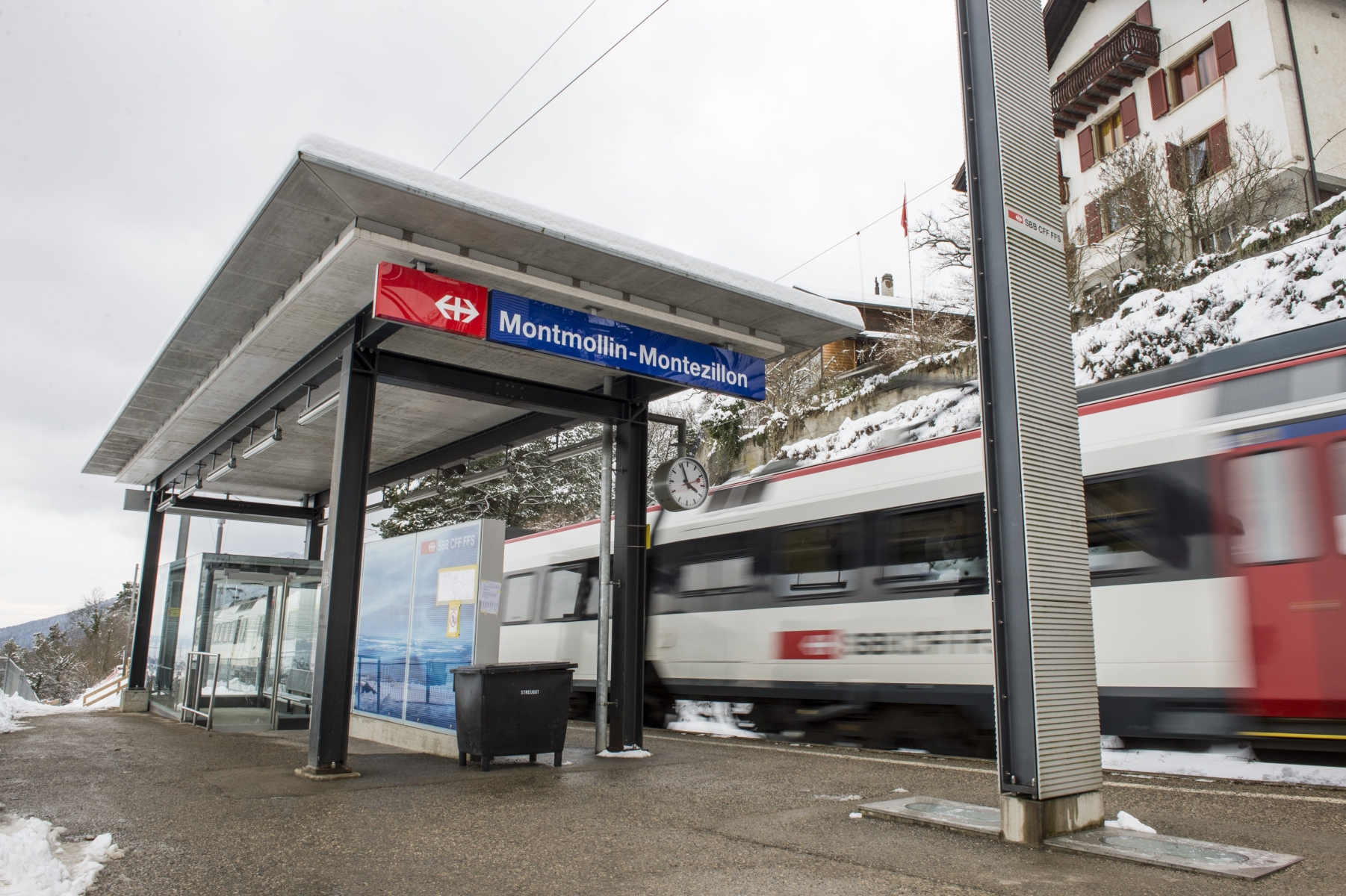 Depuis mi-décembre, les trains ne s’arrêtent plus à la gare de Montmollin-Montezillon.