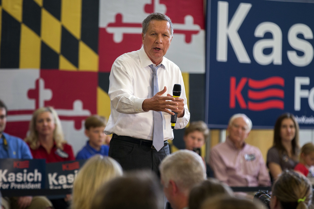 John Kasich est actuellement bon dernier des primaires avec une seule victoire à son actif (Ohio). (Archive)