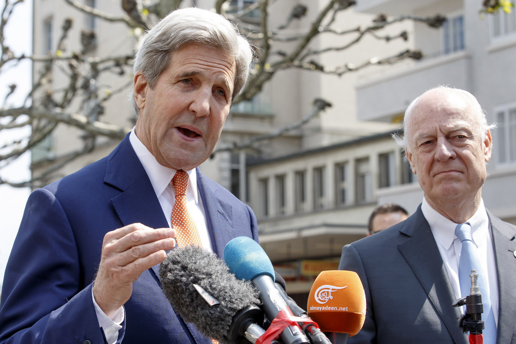 "Il y a eu des avancées" pour rétablir une trêve dans les régions touchées par des violences, notamment Alep, a indiqué devant la presse à Genève John Kerry. 