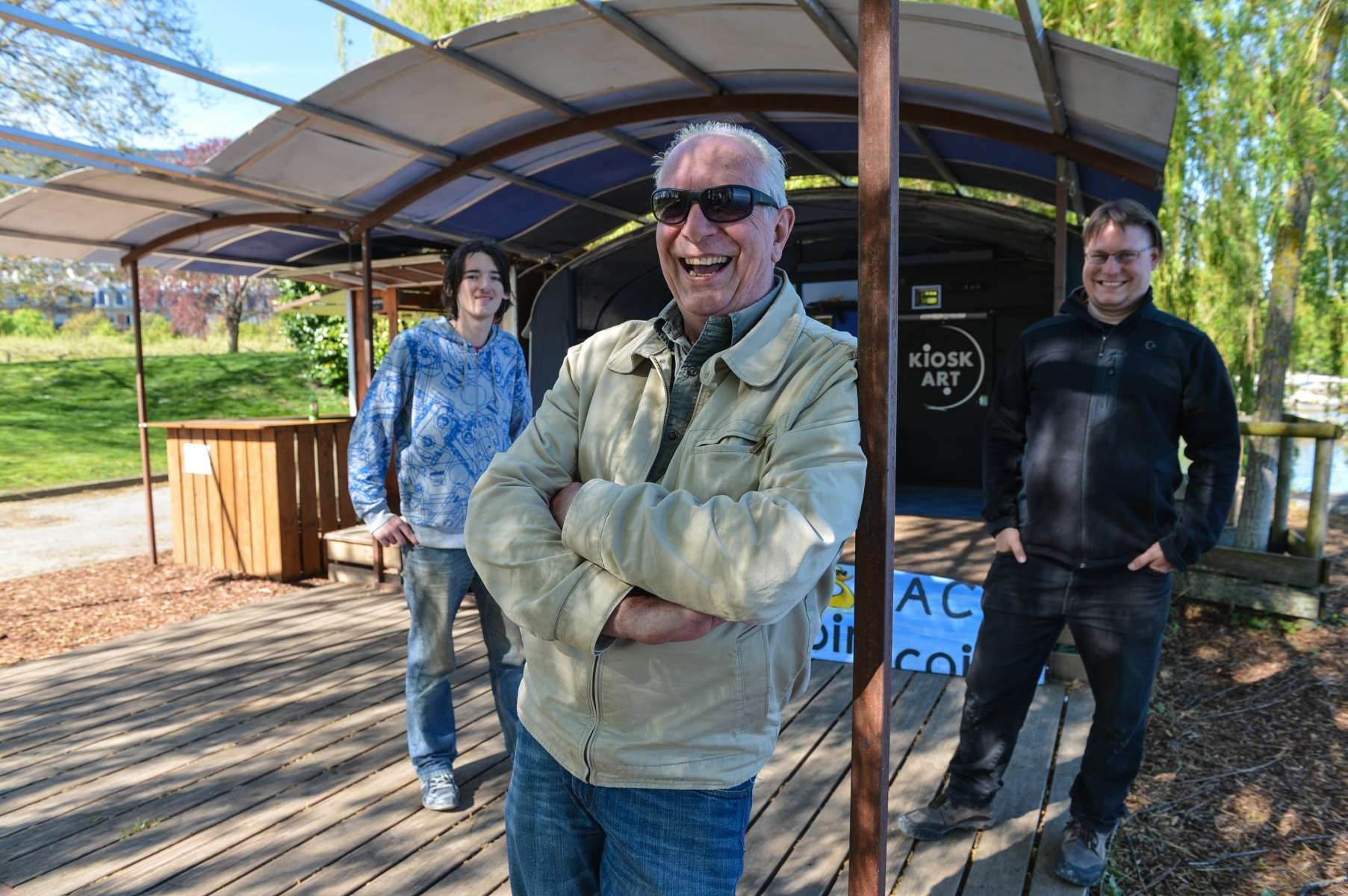 Le comité de Kiosk-art est soulagé de pouvoir rouvrir sa caravane ce week-end, même s'il ne pourra pas encore proposer de crêpes.