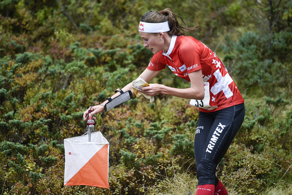 La Suissesse Judith Wyder, ici en 2015, a récolté son premier titre de la saison ne course d'orientation.