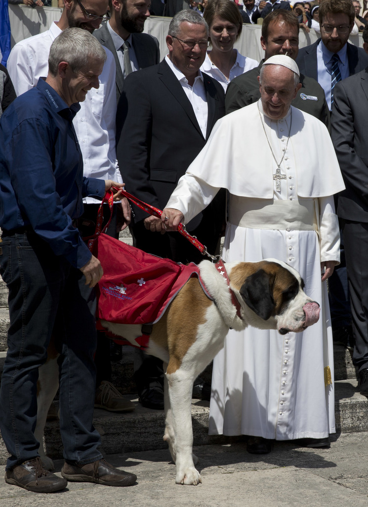 Le pape François pourrait être un soutien de poids pour la candidature du St-Bernard à l'Unesco.