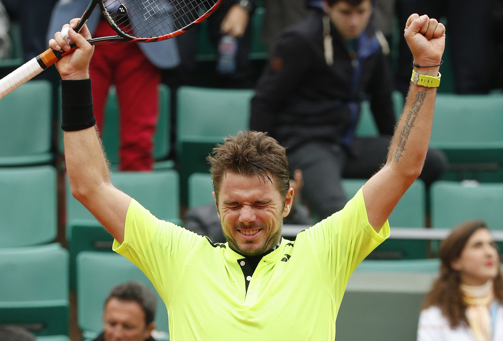 Stan Wawrinka est le premier à se qualifier pour les demi-finales.