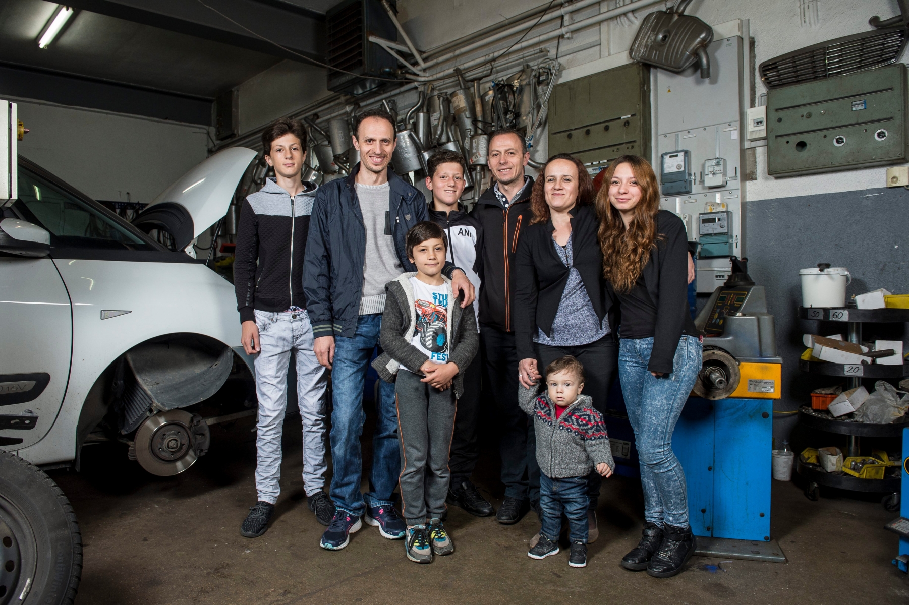 Portrait Besnik Fetahu et de sa famille. 



La Chaux-de-Fonds, le 02.06.2016



Photo : Lucas Vuitel