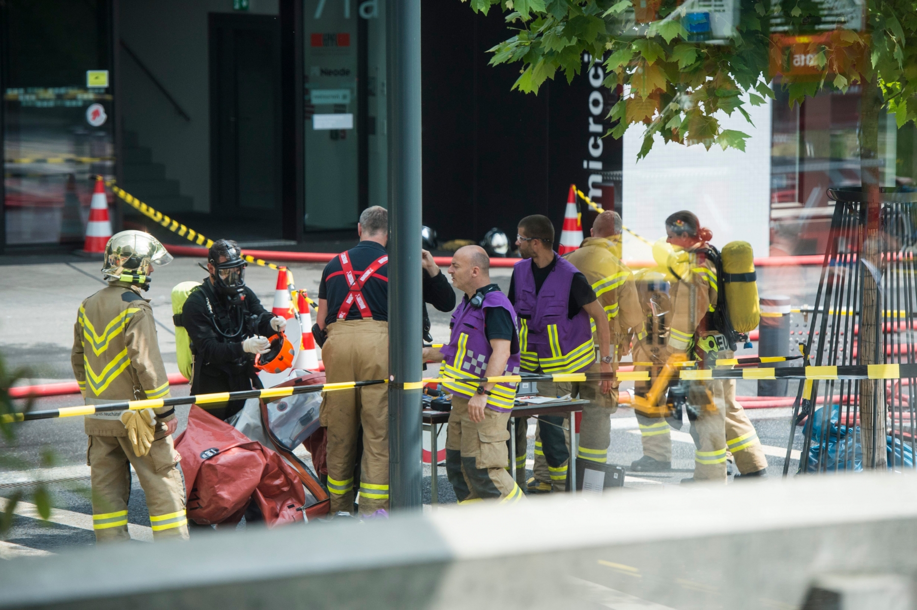 Une fuite de gaz s'est declaree dans le quartier de Microcity. 



Neuchatel, le 09.06.2016



Photo : Lucas Vuitel