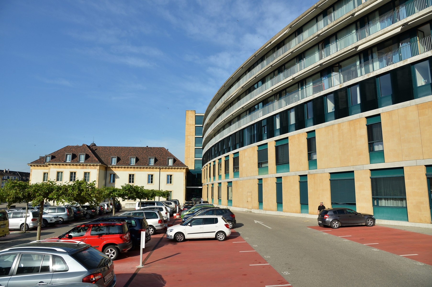 Hôpital Pourtalès, à Neuchâtel.