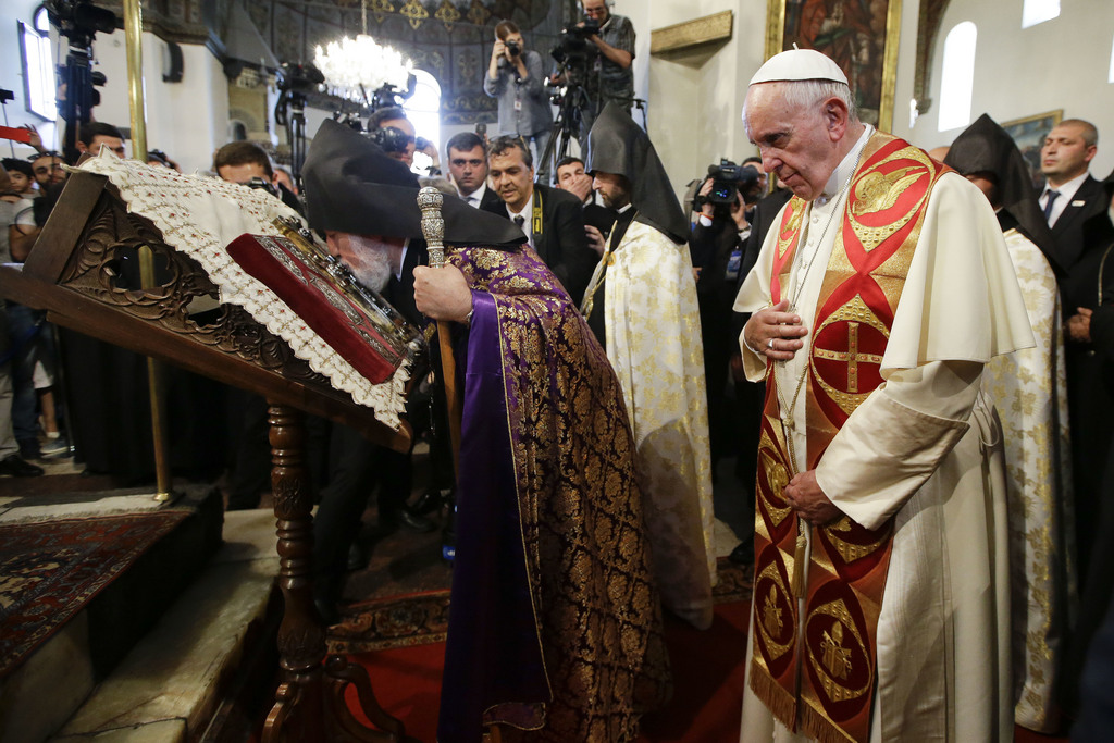 Le pape François est en visite en Arménie depuis vendredi.