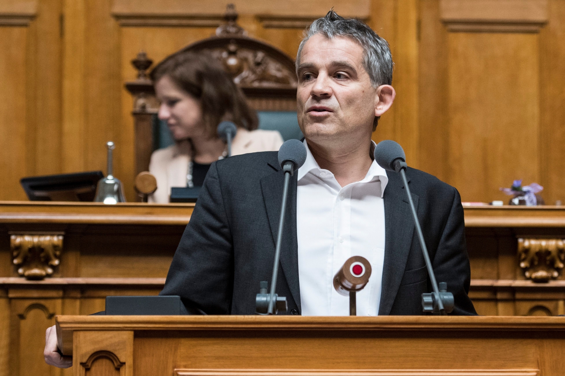 Beat Jans, SP-BS, spricht an der Sommersession der Eidgenoessischen Raete, am Dienstag, 14. Juni 2016 im Nationalrat in Bern. (KEYSTONE/Alessandro della Valle) SCHWEIZ SESSION NATIONALRAT