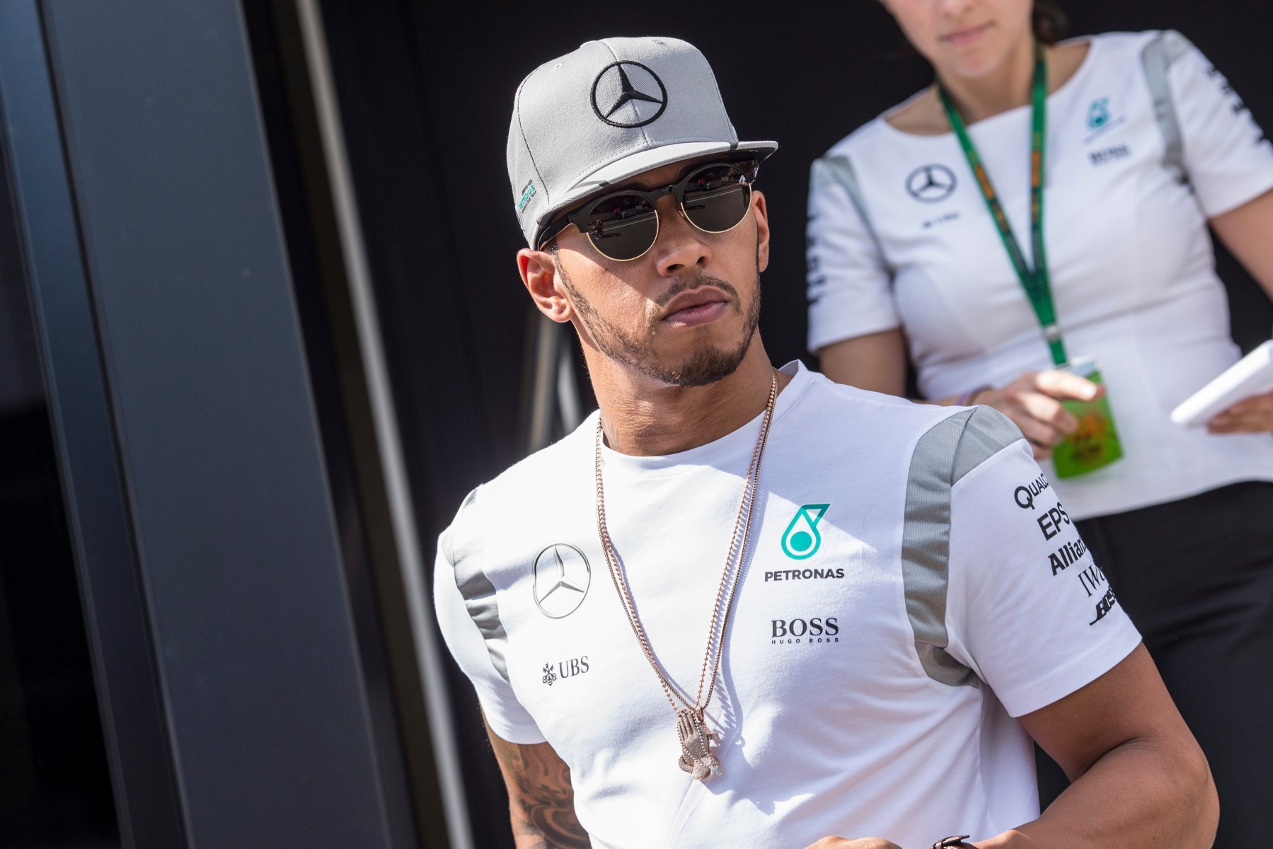 epa05399202 British Formula One driver Lewis Hamilton of Mercedes AMG GP walks in the paddock at the Formula One Grand Prix of Austria in Spielberg, Austria, 30 June 2016. The 2016 Formula One Grand Prix of Austria will take place on 03 July 2016.  EPA/VALDRIN XHEMAJ AUSTRIA FORMULA ONE GRAND PRIX