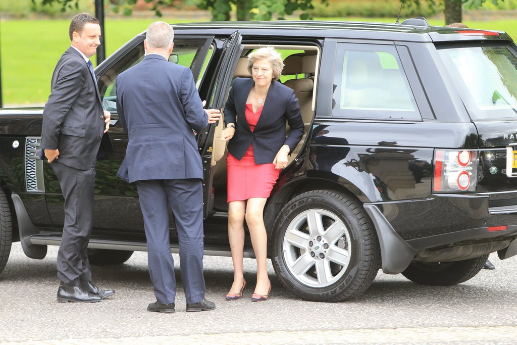 Theresa May est en pleine tournée du Royaume.