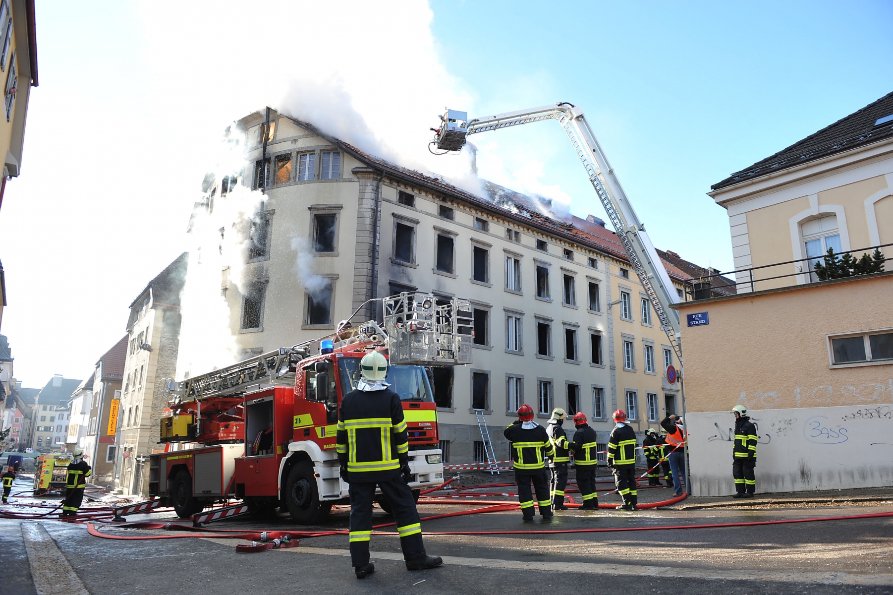 L'incendie de Parc 1, à La Chaux-de-Fonds, est le plus gros sinistre du canton de Neuchâtel en 2011.