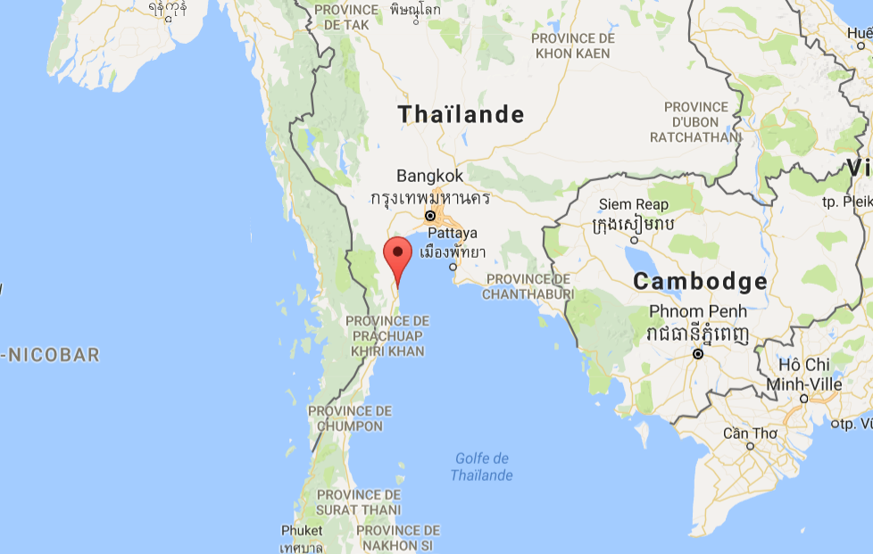 Les bombes ont explosé dans la station balnéaire de Hua Hin, à 200km de Bangkok.