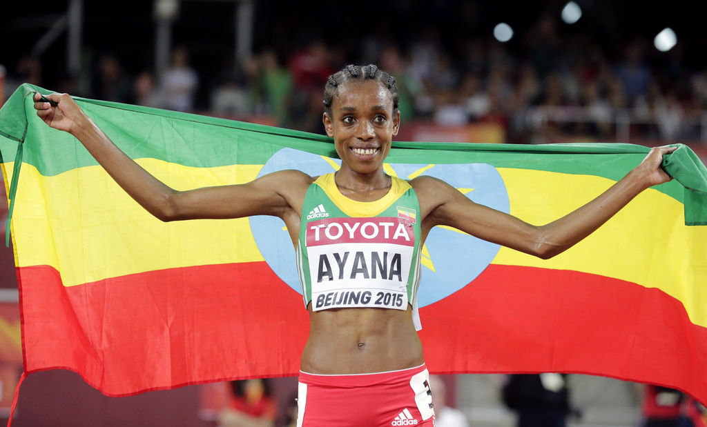 Ayana ne disputait que le deuxième 10'000 m de sa carrière, pour sa première année sur la distance.