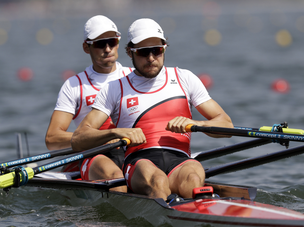 Le duo helvétique a remporté la finale C avec une avance de 2''23 sur le Brésil, deuxième.