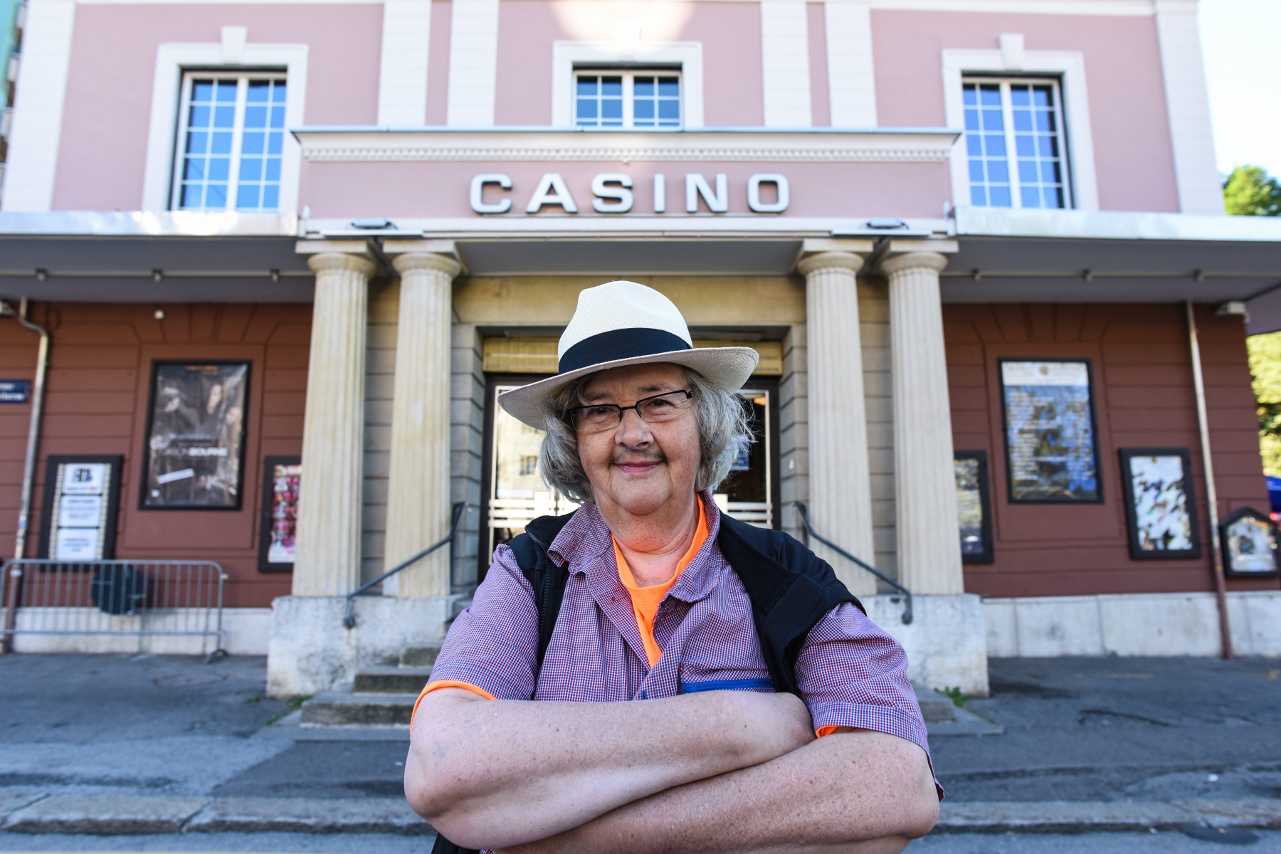 René Zaslawsky,  programmateur du cinéma du Casino, au Locle.