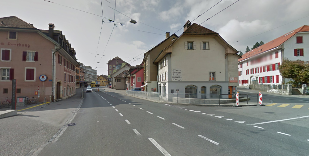 L'accident a eu lieu à la rue de Boujean à Bienne.