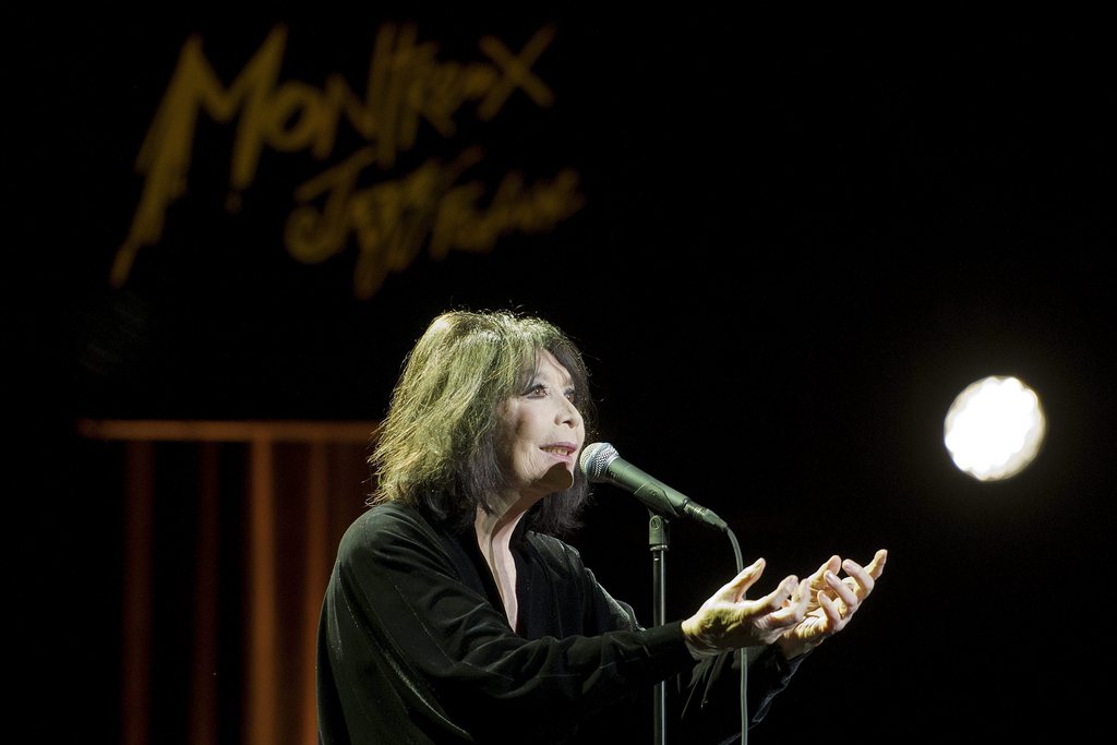 Juliette Greco était sur les planches du Montreux Jazz Festival le 8 juillet 2012.